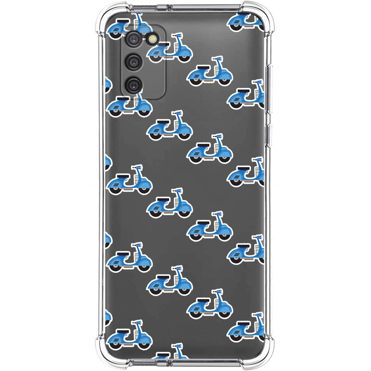 Funda Silicona Antigolpes para Samsung Galaxy A03s diseño Scooter Dibujos