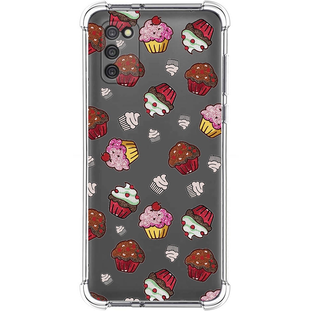 Funda Silicona Antigolpes para Samsung Galaxy A03s diseño Muffins Dibujos