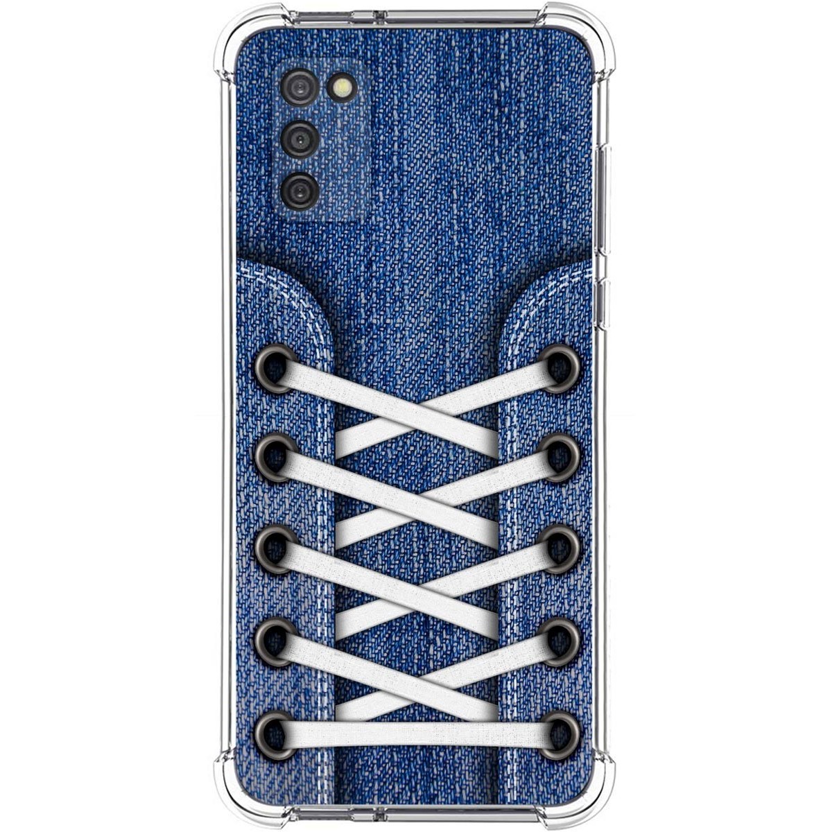Funda Silicona Antigolpes para Samsung Galaxy A03s diseño Zapatillas 01 Dibujos