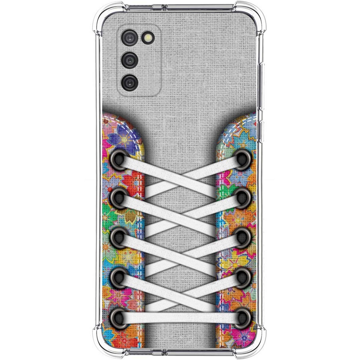 Funda Silicona Antigolpes para Samsung Galaxy A03s diseño Zapatillas 04 Dibujos