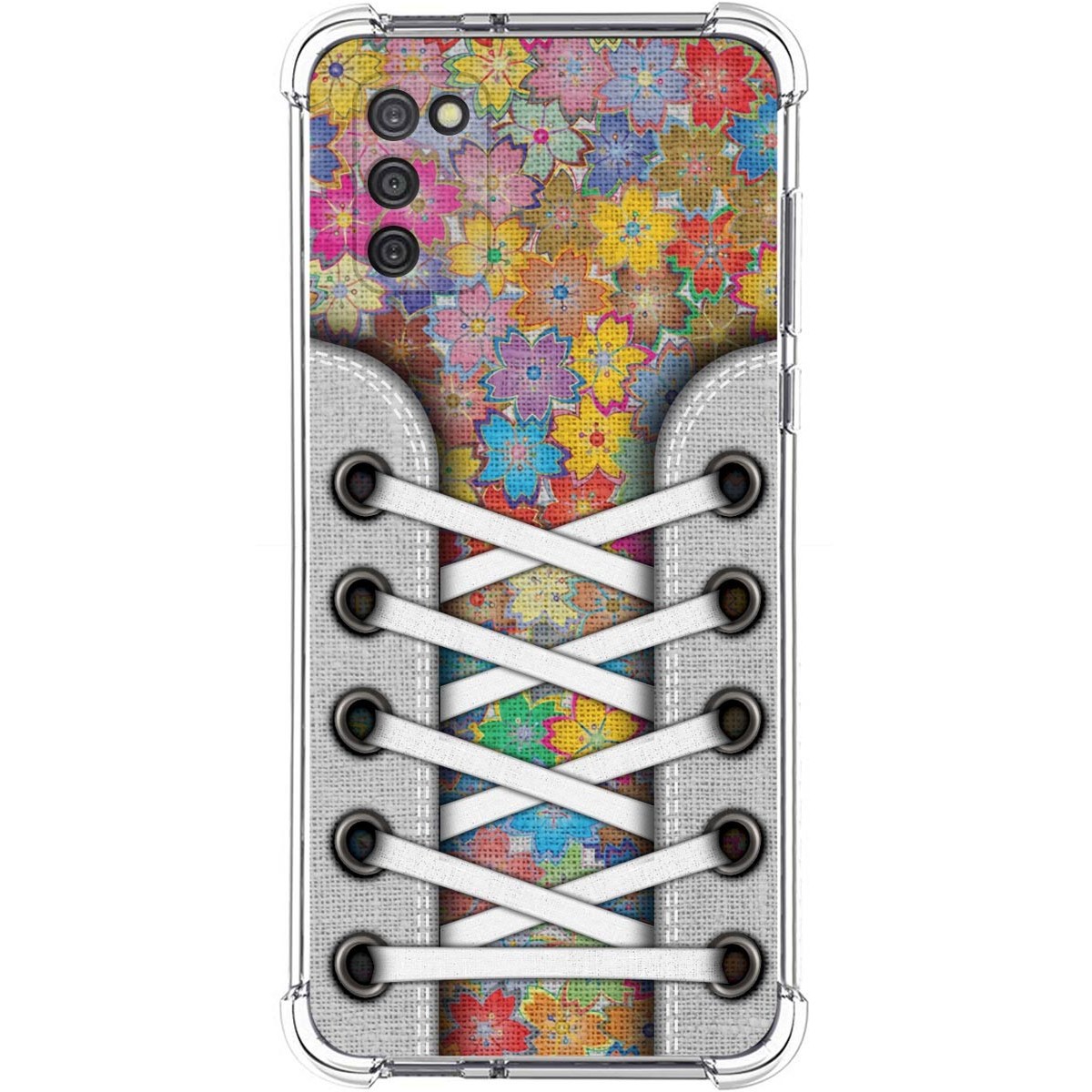 Funda Silicona Antigolpes para Samsung Galaxy A03s diseño Zapatillas 05 Dibujos