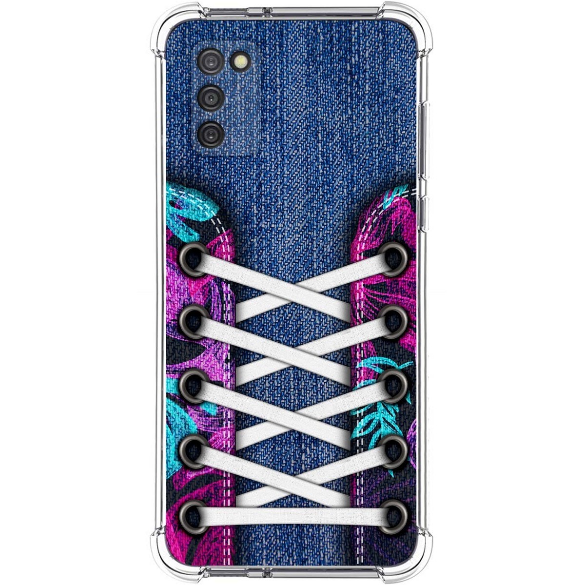 Funda Silicona Antigolpes para Samsung Galaxy A03s diseño Zapatillas 06 Dibujos