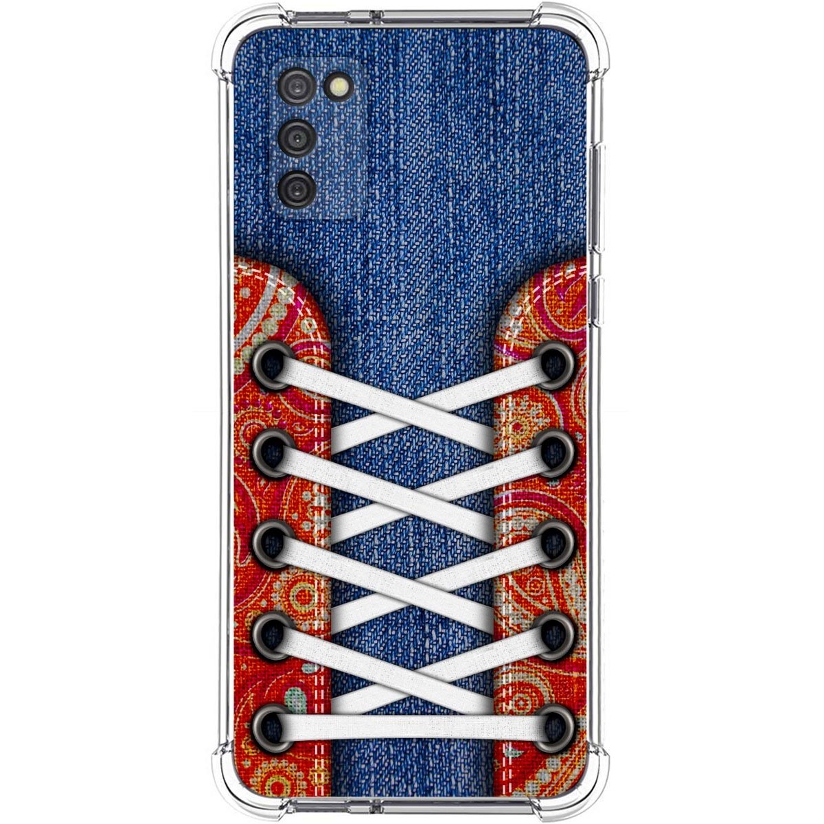 Funda Silicona Antigolpes para Samsung Galaxy A03s diseño Zapatillas 11 Dibujos