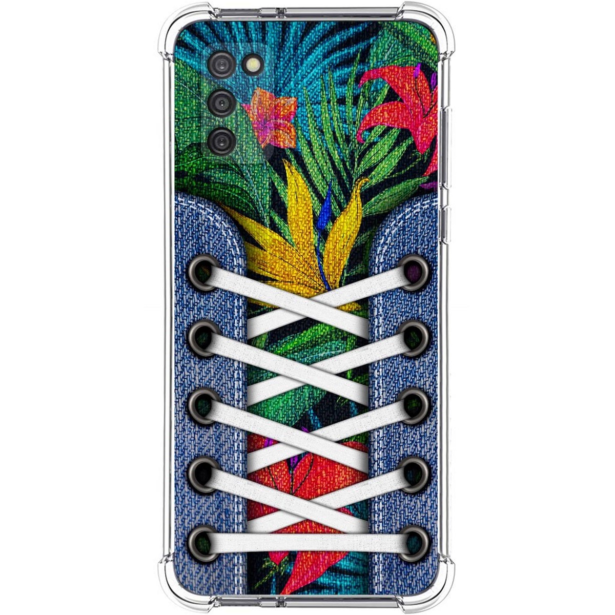 Funda Silicona Antigolpes para Samsung Galaxy A03s diseño Zapatillas 12 Dibujos