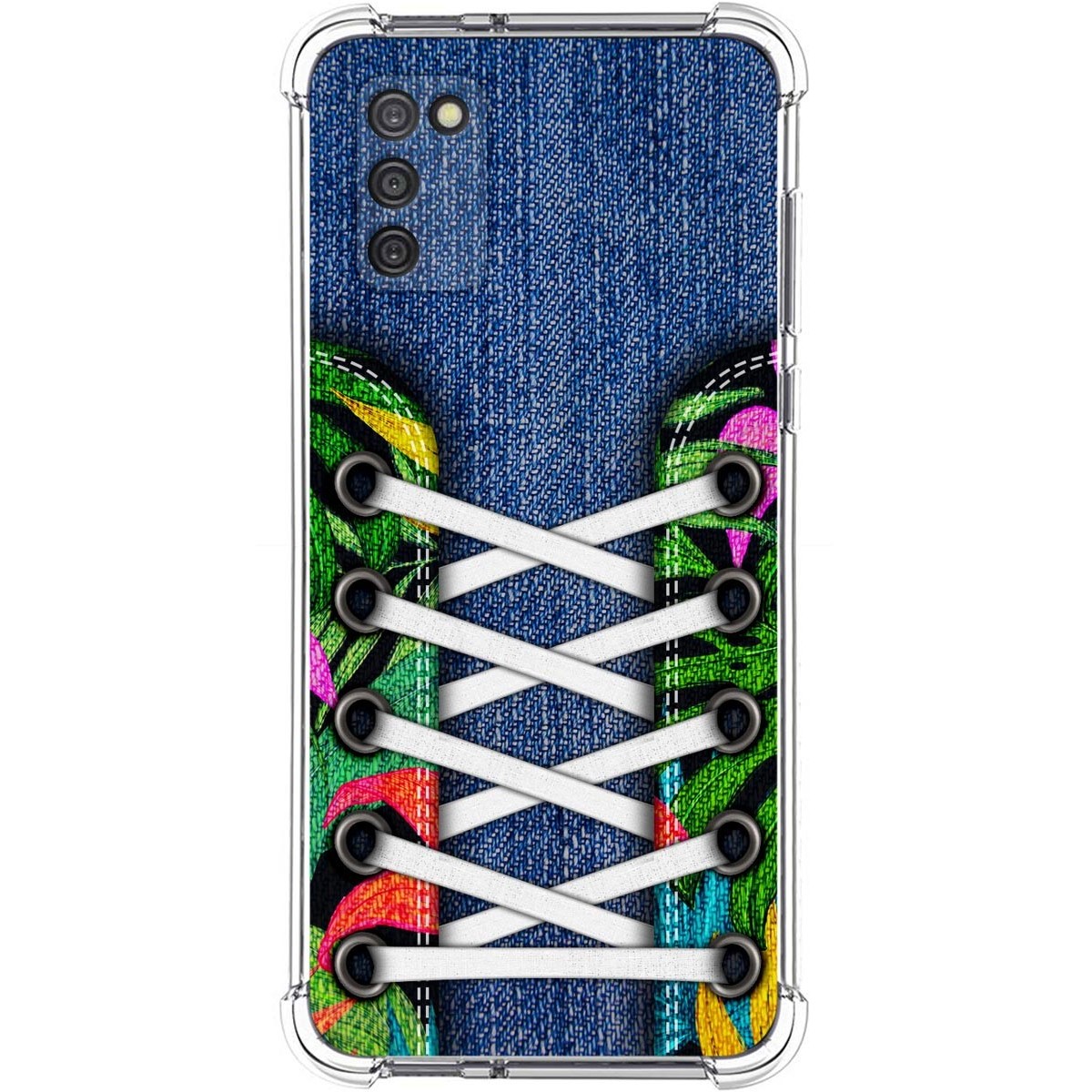 Funda Silicona Antigolpes para Samsung Galaxy A03s diseño Zapatillas 13 Dibujos