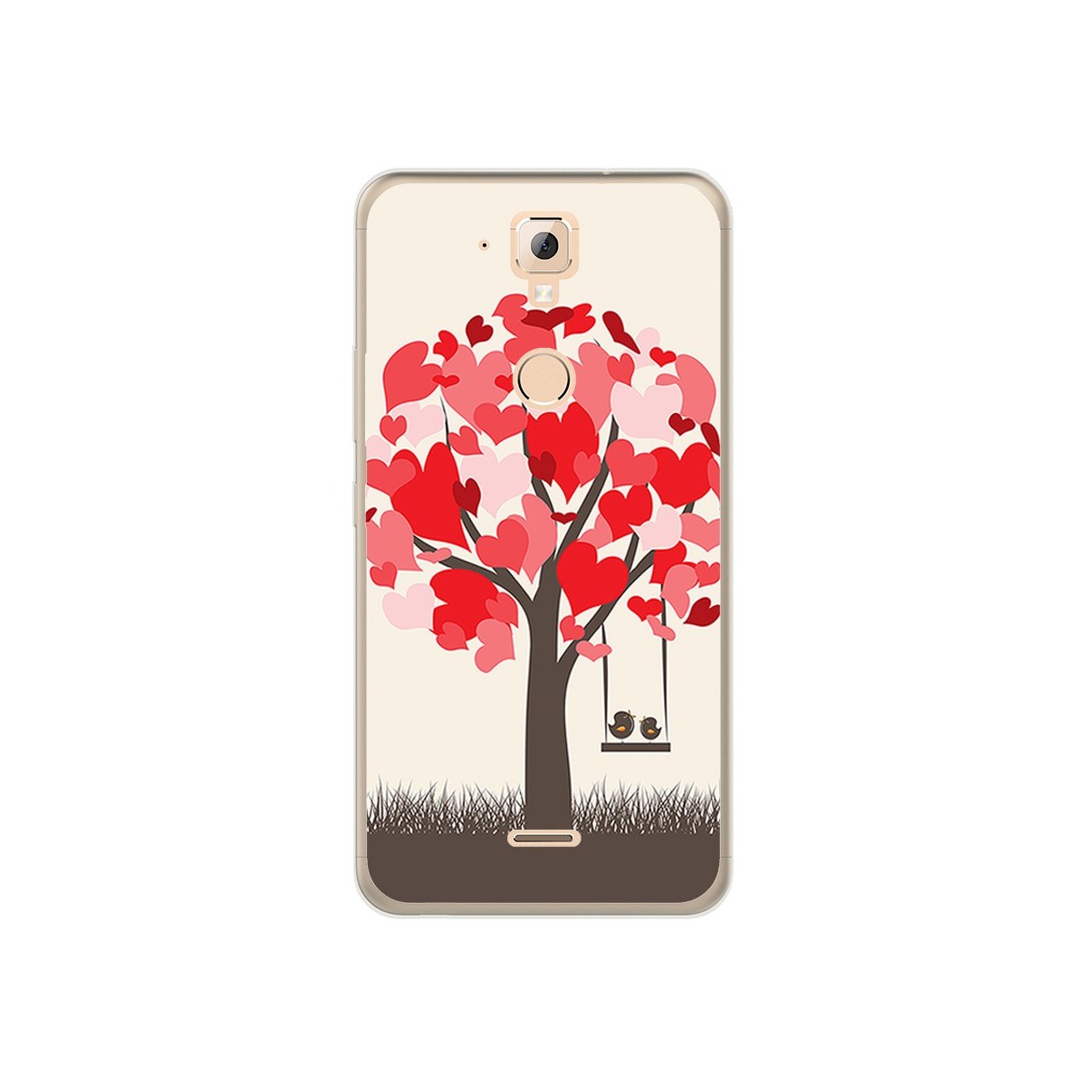 Funda Gel Tpu para Hisense F23 Diseño Pajaritos Dibujos