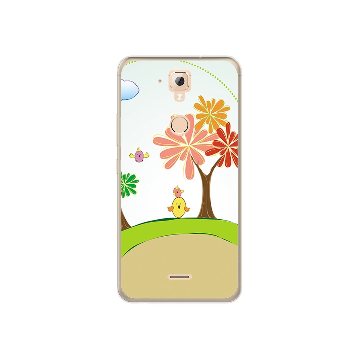 Funda Gel Tpu para Hisense F23 Diseño Primavera Dibujos