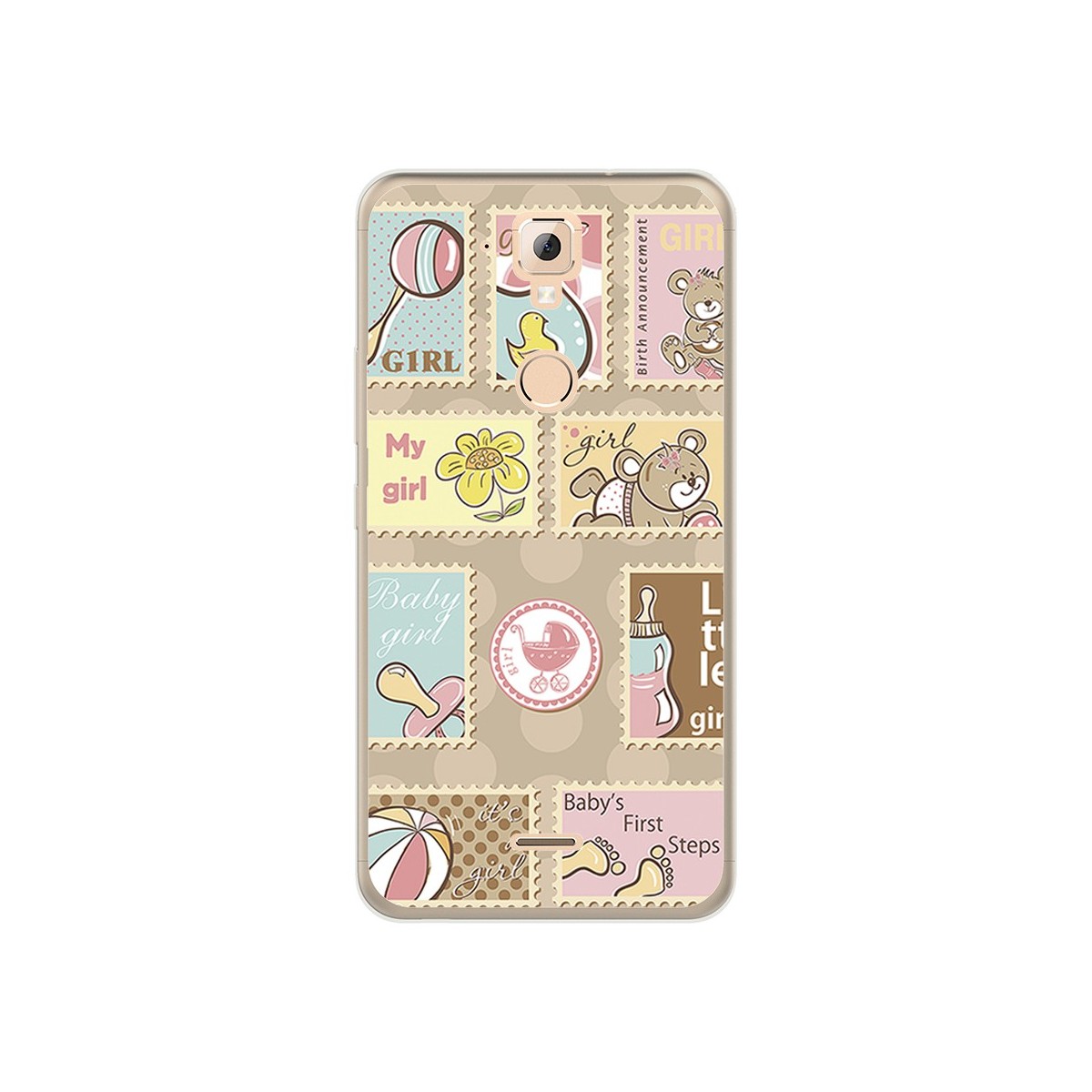 Funda Gel Tpu para Hisense F23 Diseño Sellos Dibujos