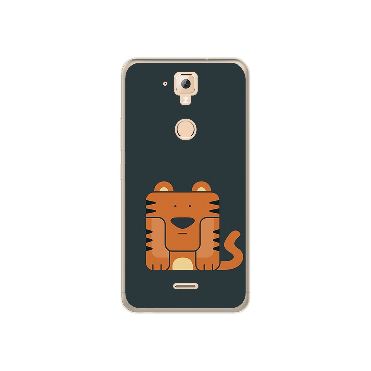 Funda Gel Tpu para Hisense F23 Diseño Tigre Dibujos