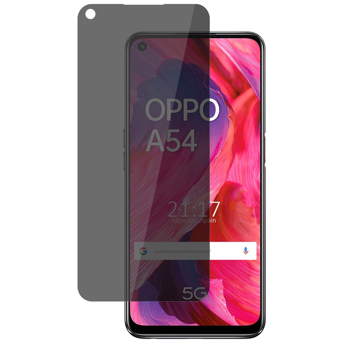 Protector Pantalla hidrogel Privacidad Antiespías para Oppo A54 5G / A74 5G