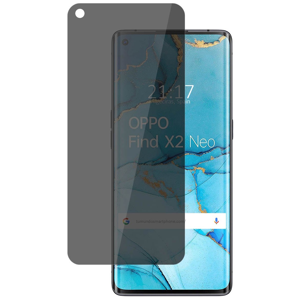 Protector Pantalla hidrogel Privacidad Antiespías para Oppo Find X2 Neo