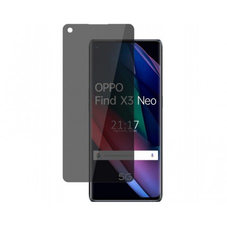 Protector Pantalla hidrogel Privacidad Antiespías para Oppo Find X3 Neo 5G