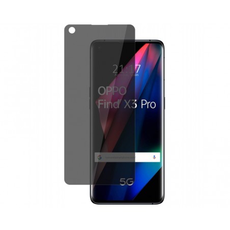 Protector Pantalla hidrogel Privacidad Antiespías para Oppo Find X3 Pro 5G