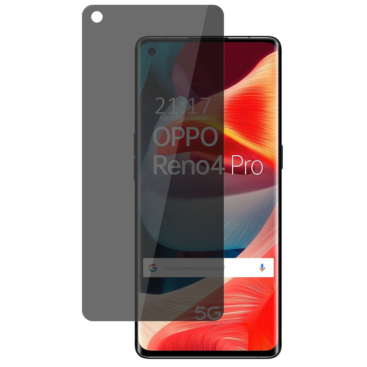 Protector Pantalla hidrogel Privacidad Antiespías para Oppo Reno 4 Pro 5G