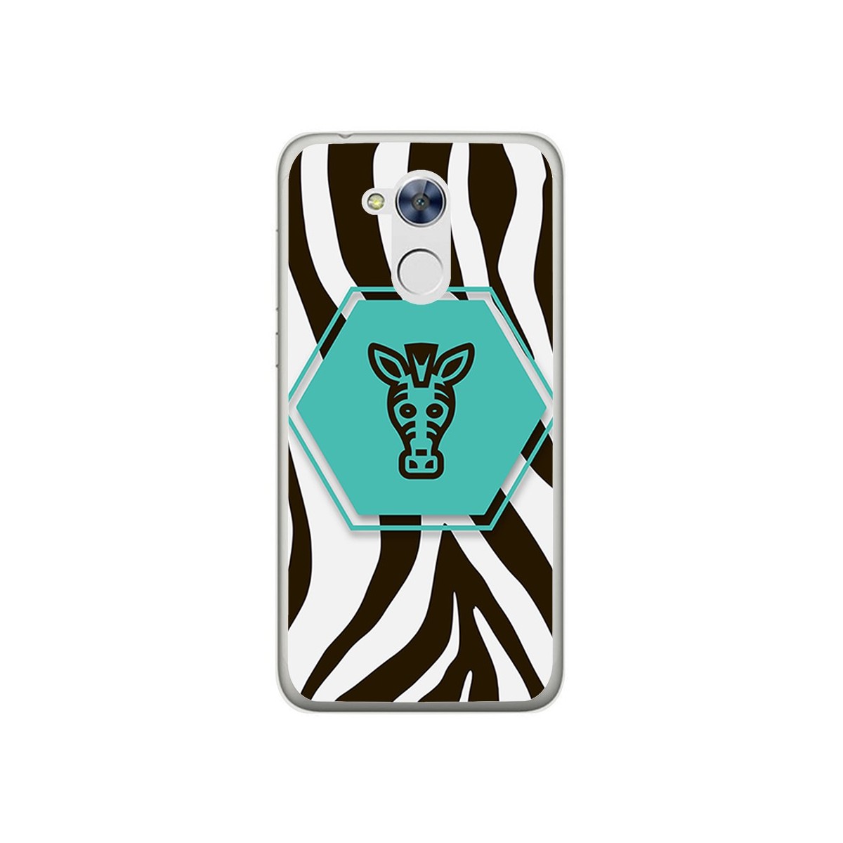 Funda Gel Tpu para Huawei Honor 6A Diseño Cebra Dibujos