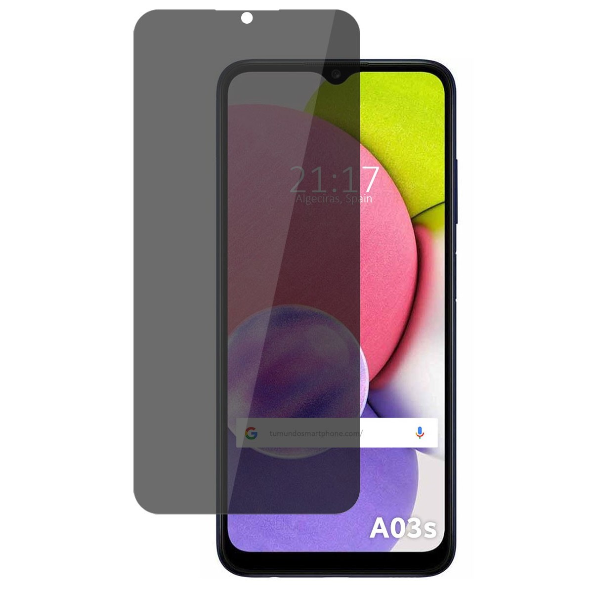 Protector Pantalla hidrogel Privacidad Antiespías para Samsung Galaxy A03s