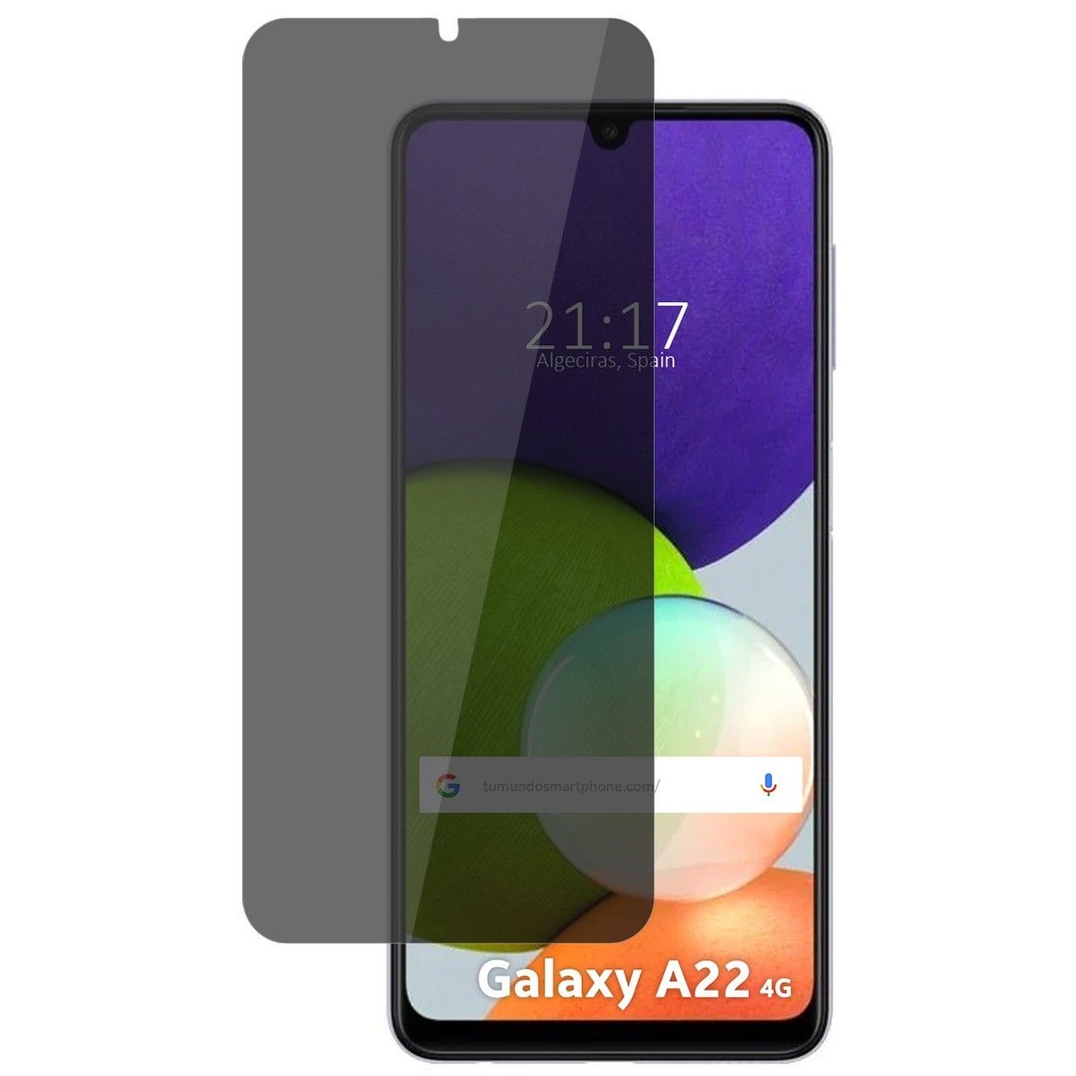 Protector Pantalla hidrogel Privacidad Antiespías para Samsung Galaxy A22 5G