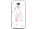 Funda Gel Tpu para Huawei Honor 6A Diseño Flores Minimal Dibujos