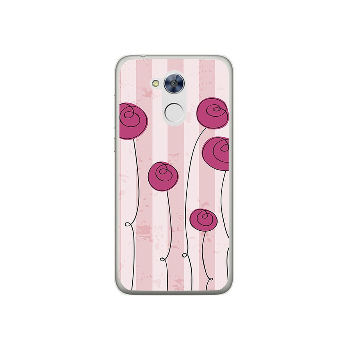 Funda Gel Tpu para Huawei Honor 6A Diseño Flores Vintage Dibujos