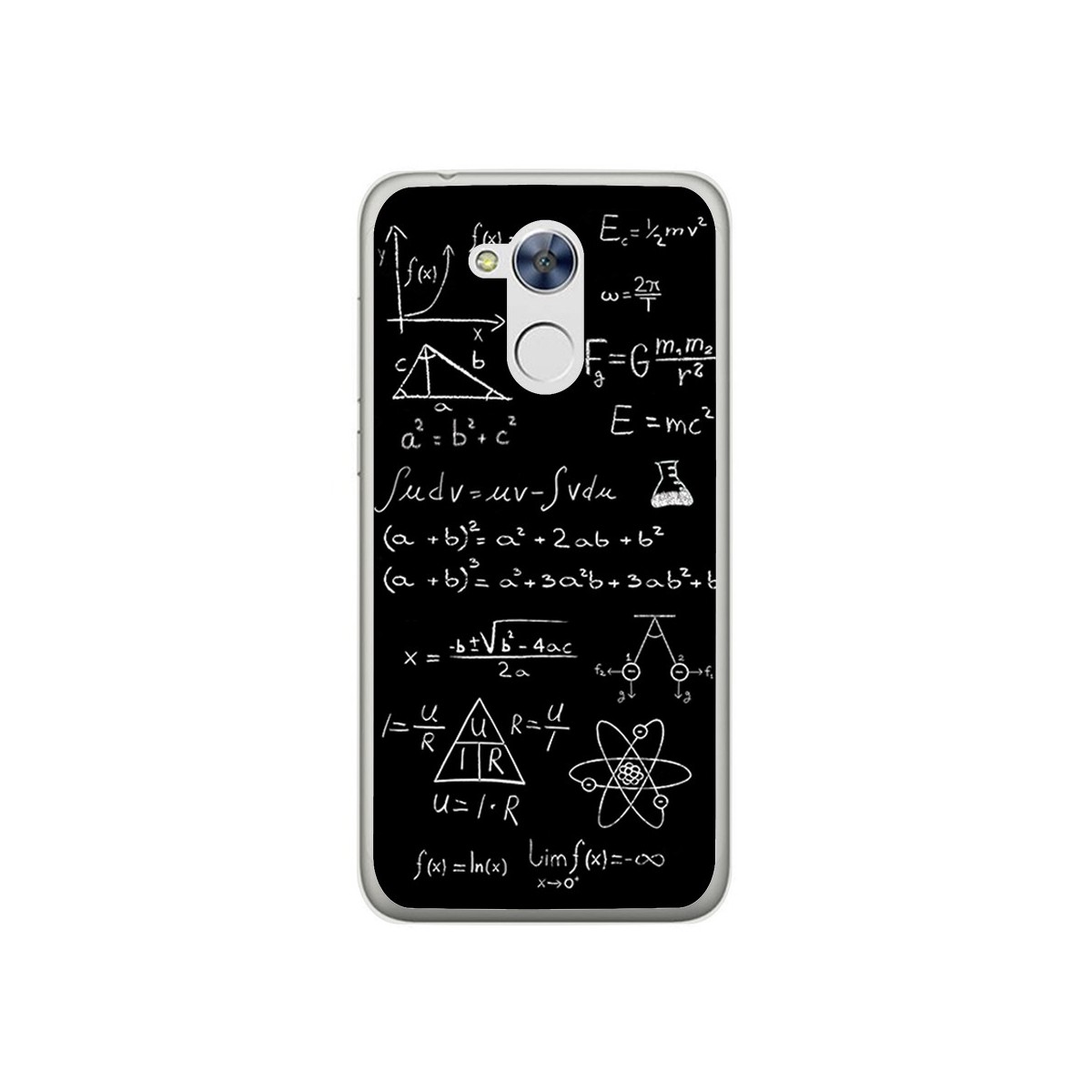 Funda Gel Tpu para Huawei Honor 6A Diseño Formulas Dibujos