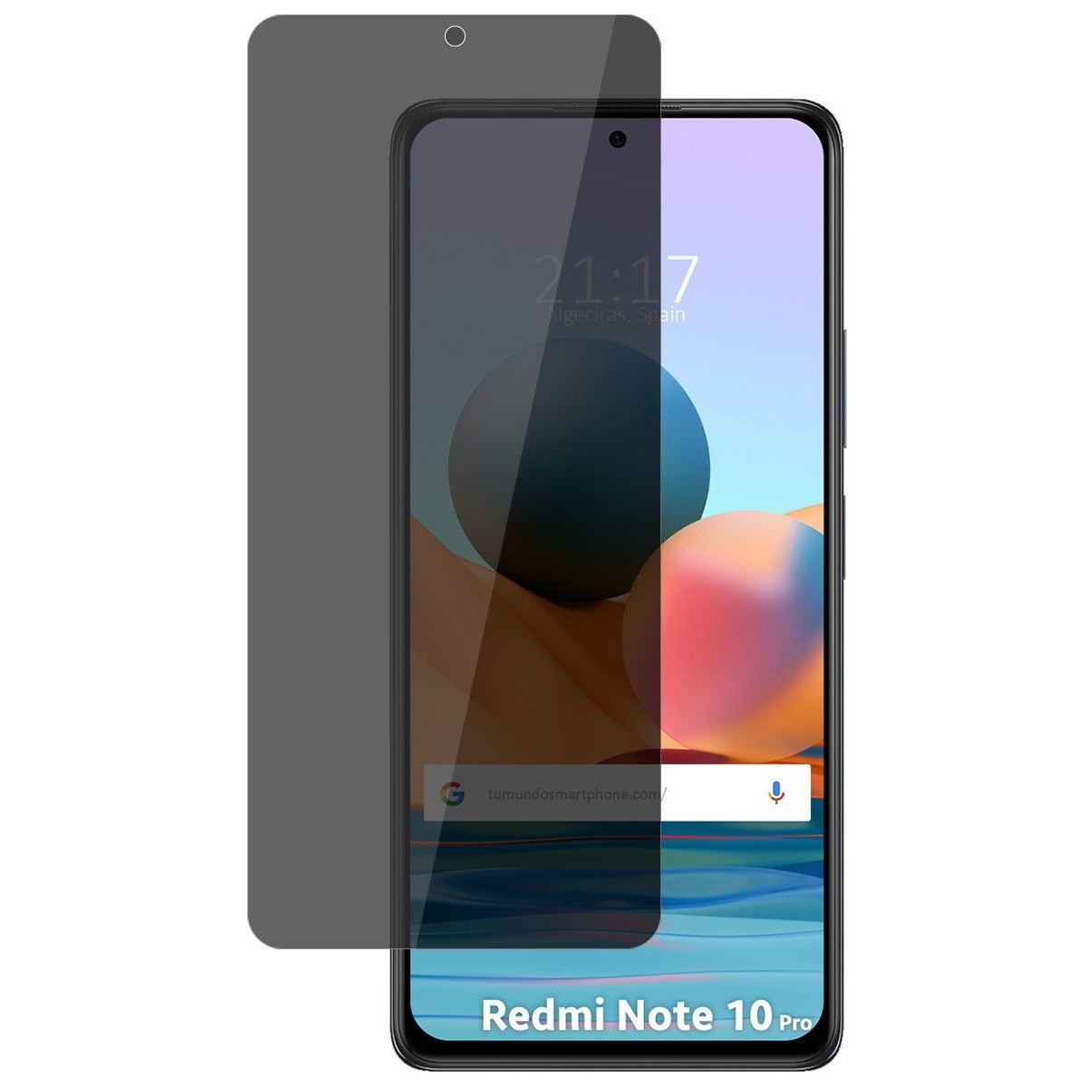 Protector Pantalla hidrogel Privacidad Antiespías para Xiaomi Redmi Note 10 Pro