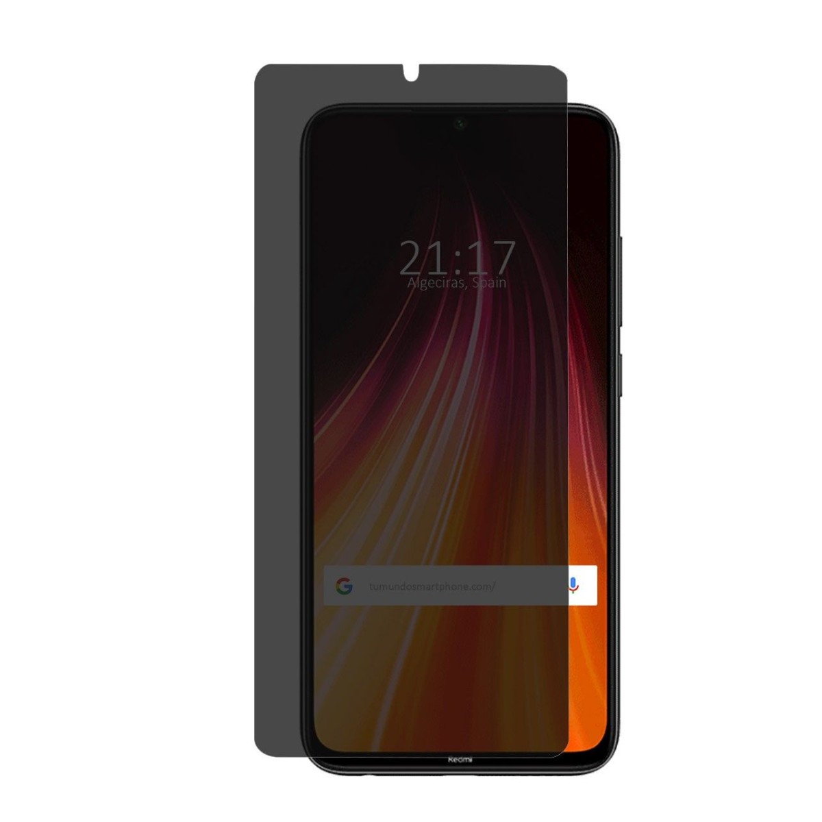 Protector Pantalla hidrogel Privacidad Antiespías para Xiaomi Redmi Note 8 (2019/2021)