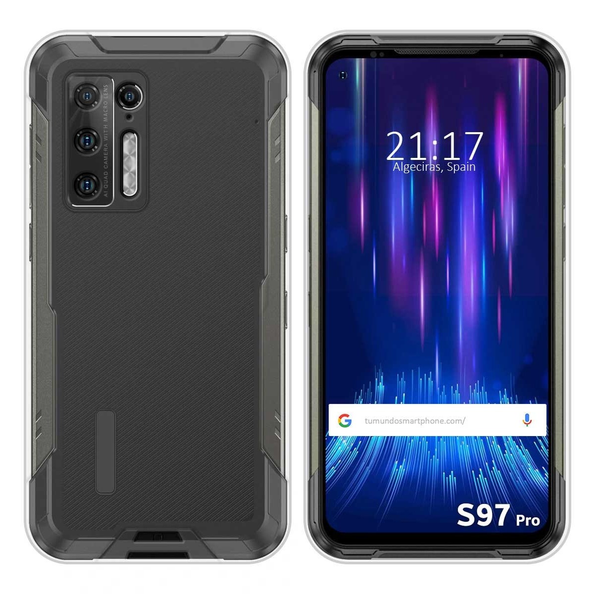 Funda Silicona Gel TPU Transparente para Doogee S97 Pro