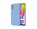 Funda Silicona Líquida Ultra Suave para Samsung Galaxy A03s color Azul