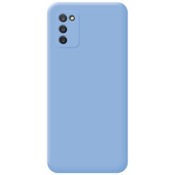 Funda Silicona Líquida Ultra Suave para Samsung Galaxy A03s color Azul 2