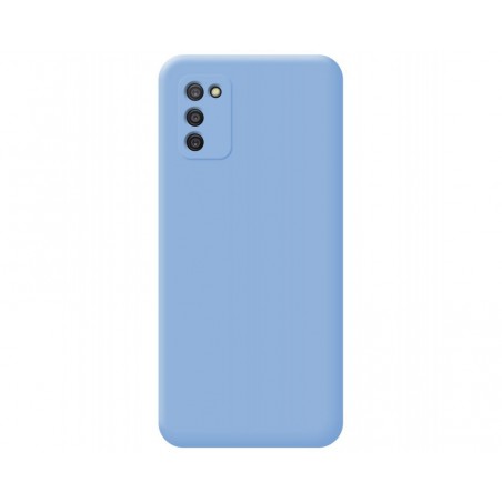 Funda Silicona Líquida Ultra Suave para Samsung Galaxy A03s color Azul