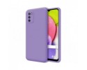 Funda Silicona Líquida Ultra Suave para Samsung Galaxy A03s color Morada