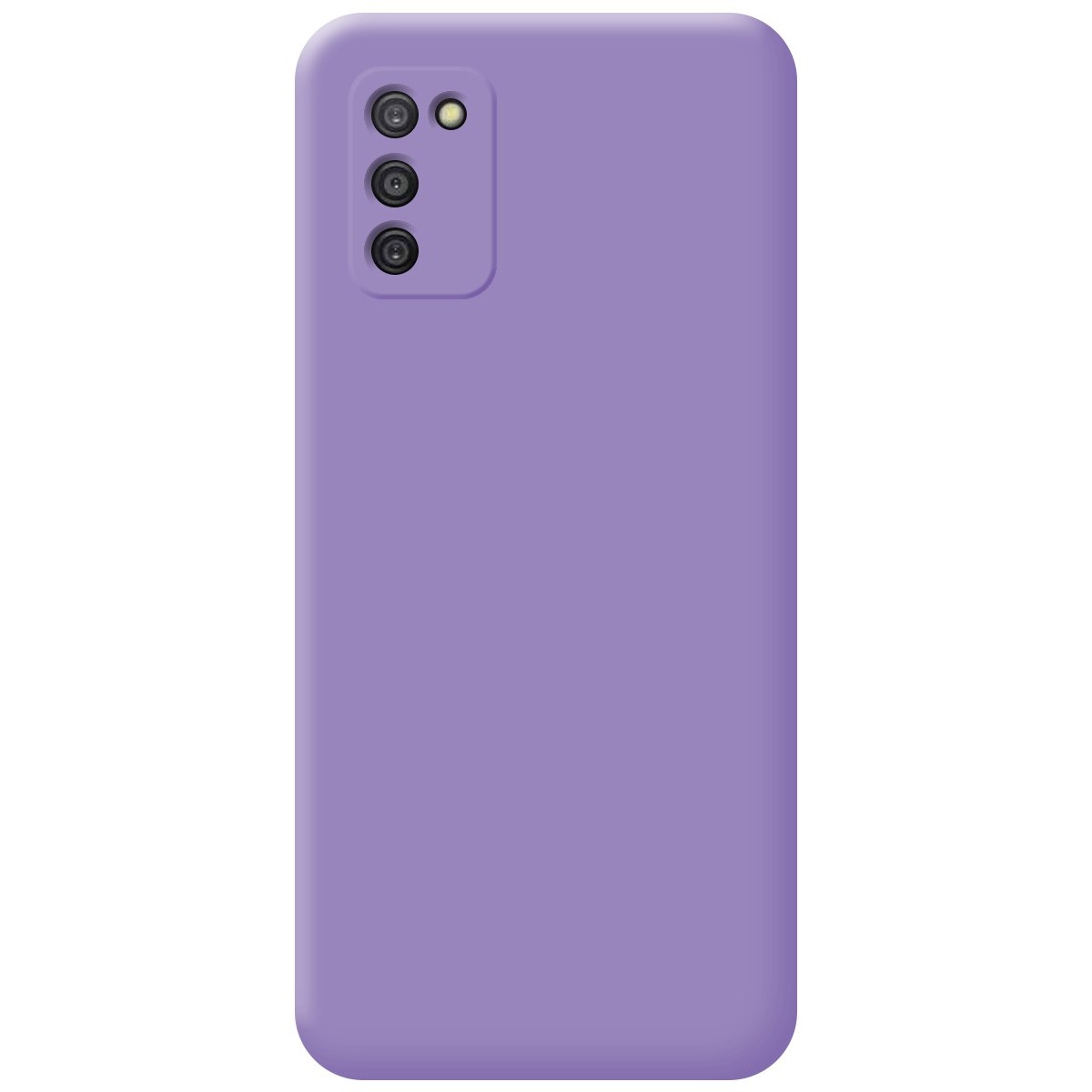 Funda Silicona Líquida Ultra Suave para Samsung Galaxy A03s color Morada