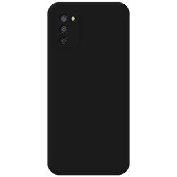 Funda Silicona Líquida Ultra Suave para Samsung Galaxy A03s color Negra 2