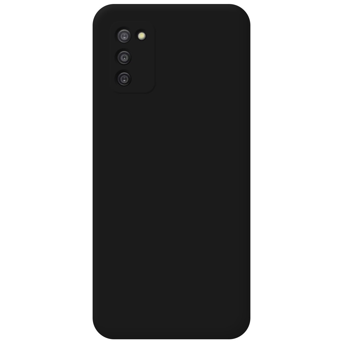 Funda Silicona Líquida Ultra Suave para Samsung Galaxy A03s color Negra