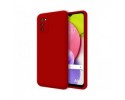 Funda Silicona Líquida Ultra Suave para Samsung Galaxy A03s color Roja