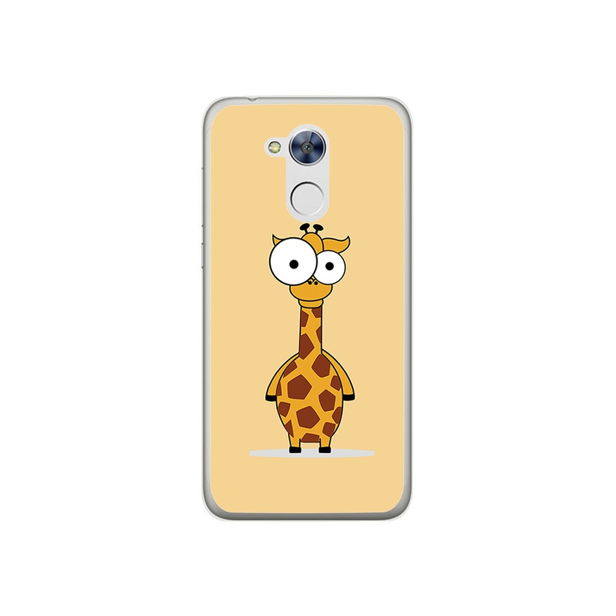Funda Gel Tpu para Huawei Honor 6A Diseño Jirafa Dibujos