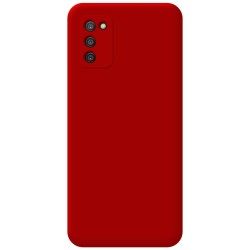 Funda Silicona Líquida Ultra Suave para Samsung Galaxy A03s color Roja 2