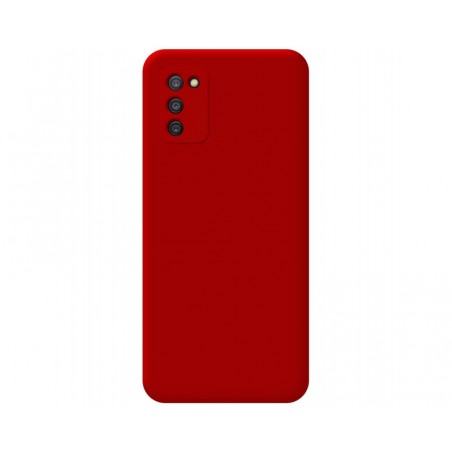 Funda Silicona Líquida Ultra Suave para Samsung Galaxy A03s color Roja