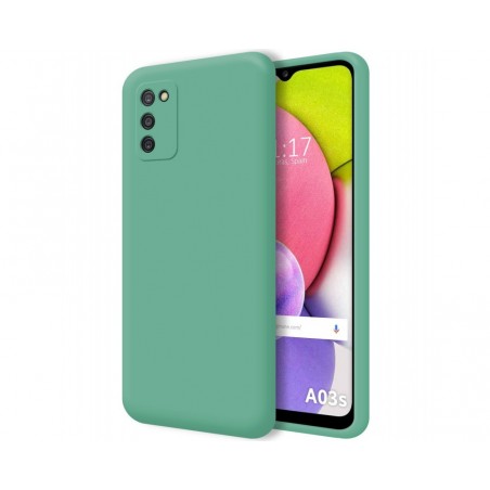 Funda Silicona Líquida Ultra Suave para Samsung Galaxy A03s color Verde