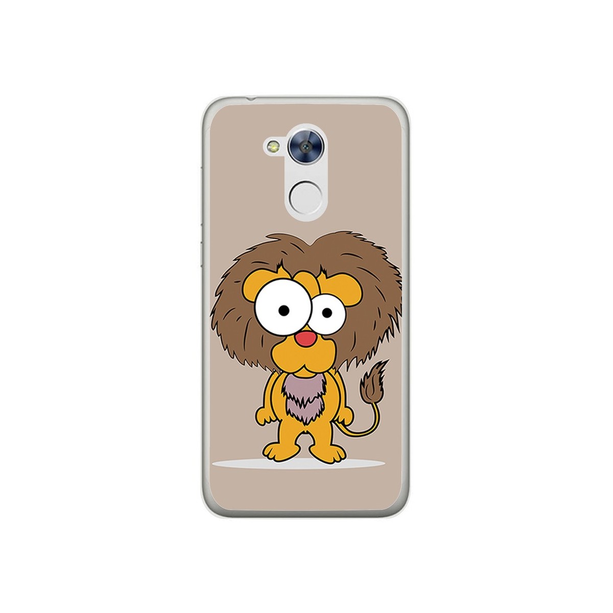 Funda Gel Tpu para Huawei Honor 6A Diseño Leon Dibujos