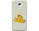 Funda Gel Tpu para Huawei Honor 6A Diseño Leones Dibujos