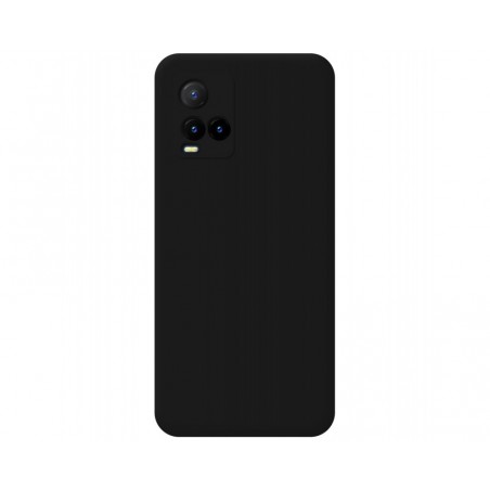 Funda Silicona Líquida Ultra Suave para Vivo Y21 / Y21s / Y33s Color Negra