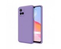 Funda Silicona Líquida Ultra Suave para Vivo Y21 / Y21s / Y33s Color Morada