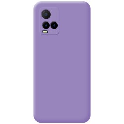 Funda Silicona Líquida Ultra Suave para Vivo Y21 / Y21s / Y33s Color Morada 2