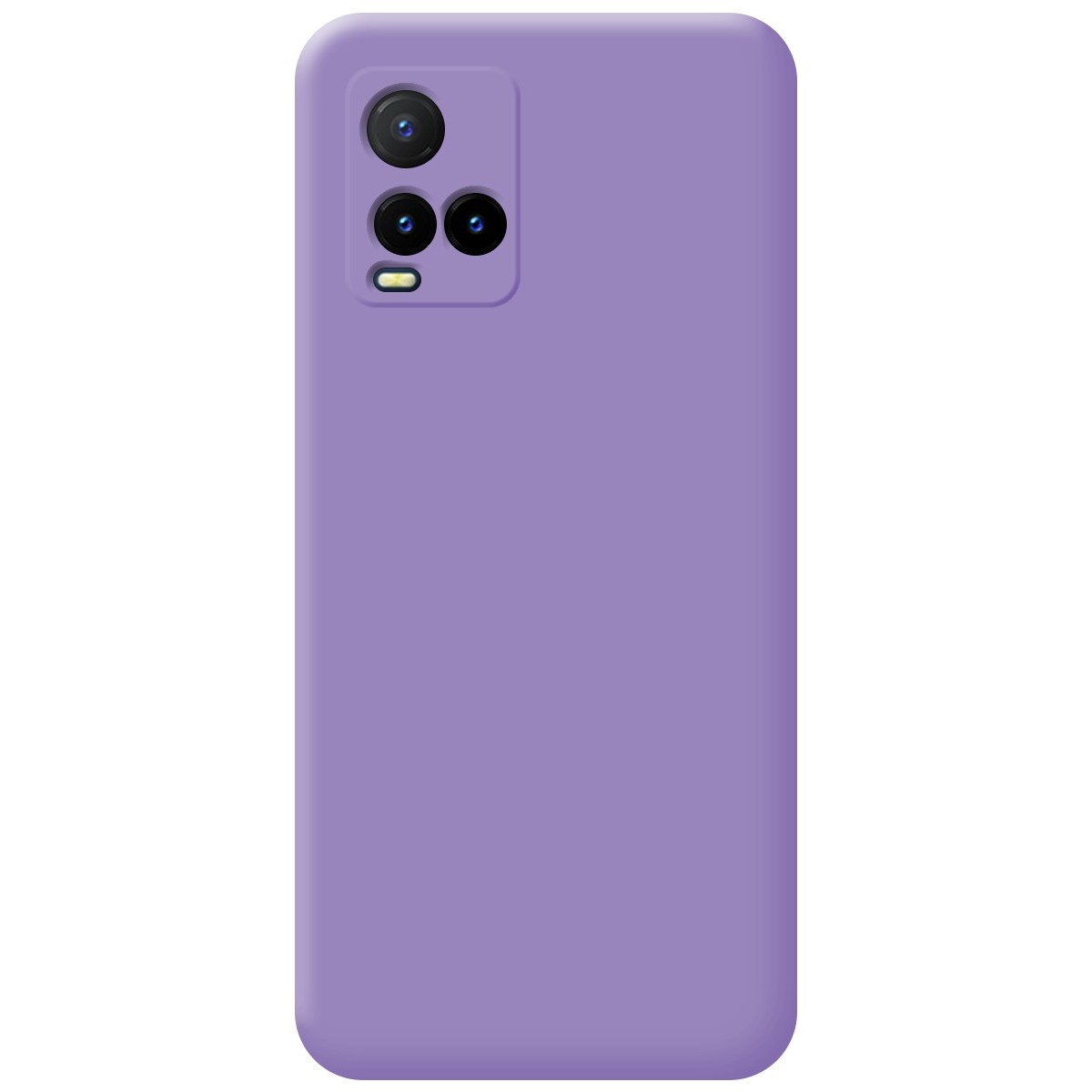Funda Silicona Líquida Ultra Suave para Vivo Y21 / Y21s / Y33s Color Morada