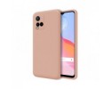 Funda Silicona Líquida Ultra Suave para Vivo Y21 / Y21s / Y33s Color Rosa