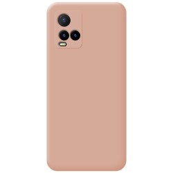 Funda Silicona Líquida Ultra Suave para Vivo Y21 / Y21s / Y33s Color Rosa 2