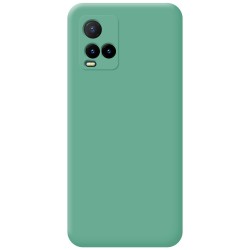 Funda Silicona Líquida Ultra Suave para Vivo Y21 / Y21s / Y33s Color Verde 2