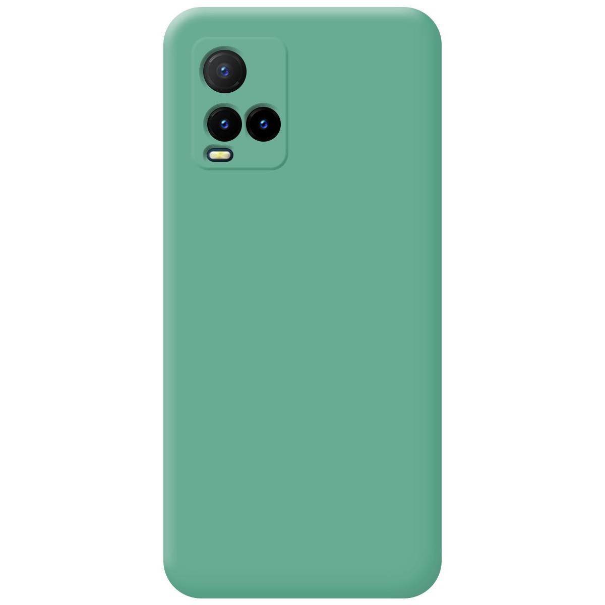 Funda Silicona Líquida Ultra Suave para Vivo Y21 / Y21s / Y33s Color Verde