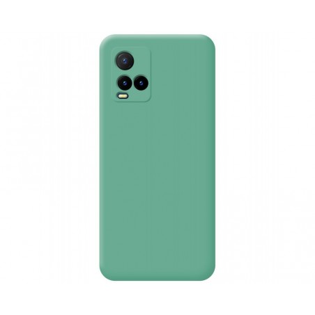 Funda Silicona Líquida Ultra Suave para Vivo Y21 / Y21s / Y33s Color Verde